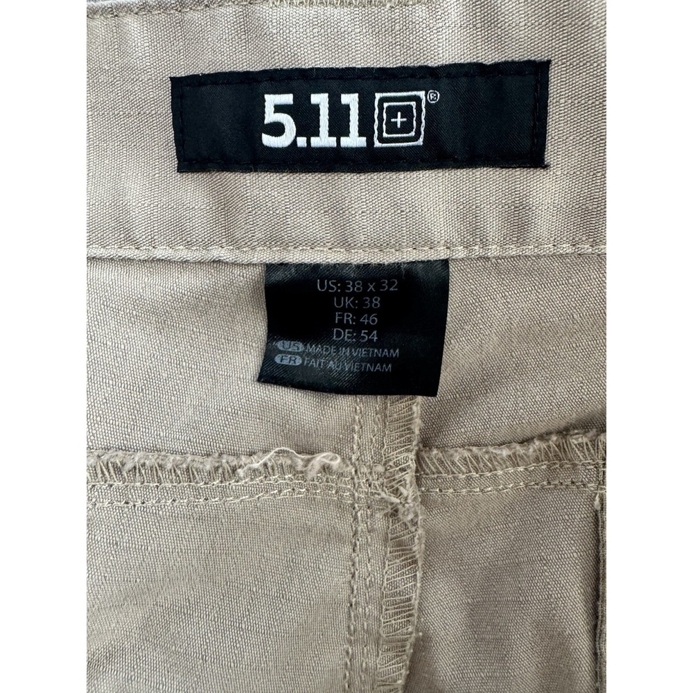 5.11 Tactical Stryke Cargo Pants Mens 38x32 Beige Military Cargo Ripstop Utility - Picture 5 of 6